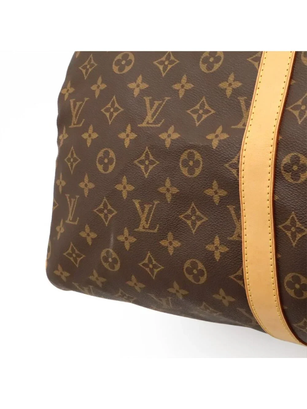 Louis Vuitton Monogram Keepall 55 Boston Bag Purse
